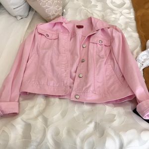 Pink jean jacket